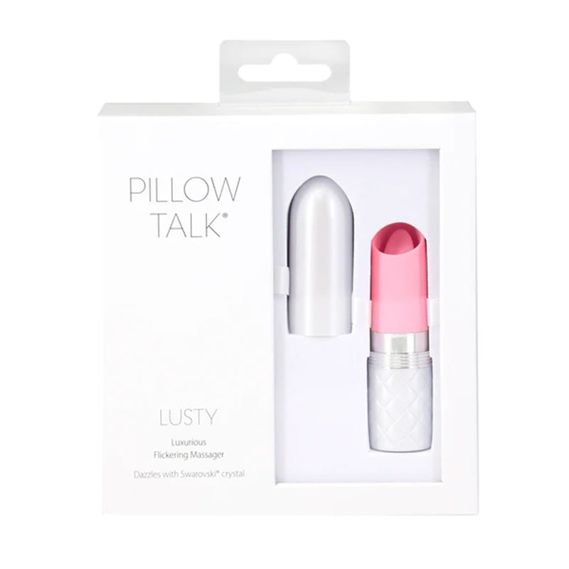Pillow Talk Lusty Flickering Massager W/ Crystal