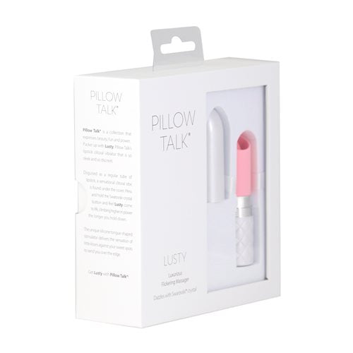 Pillow Talk Lusty Flickering Massager W/ Crystal