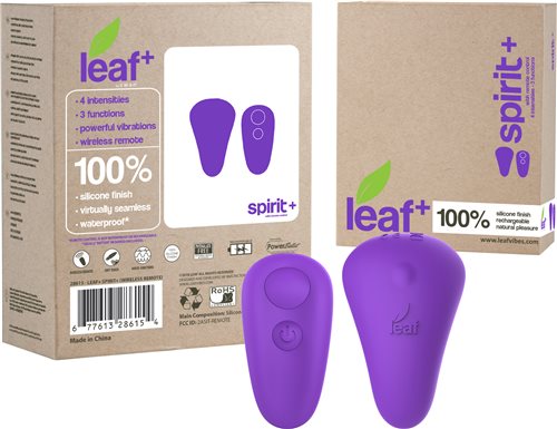 Leaf Spirit Plus Panty Vibe W/ Remote Purple