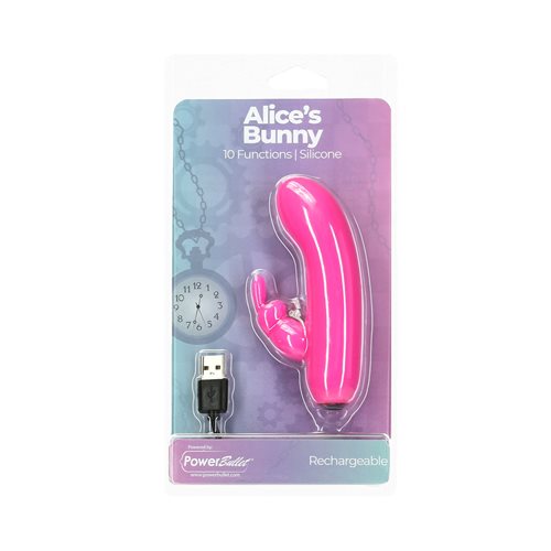 Power Bullet Alices Bunny 4in 10 Function Bullet