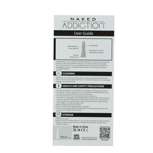 Naked Addiction 8in Rotating & Vibrating Dong Caramel