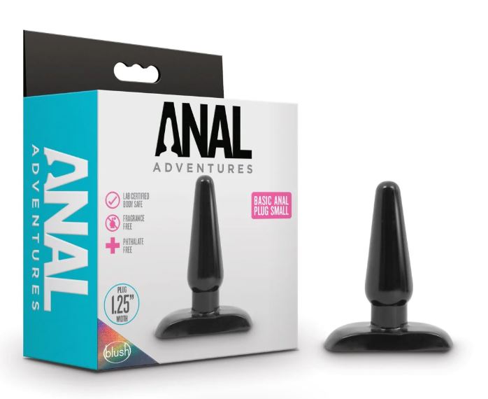 Anal Adventures Basic Anal Plug - Black