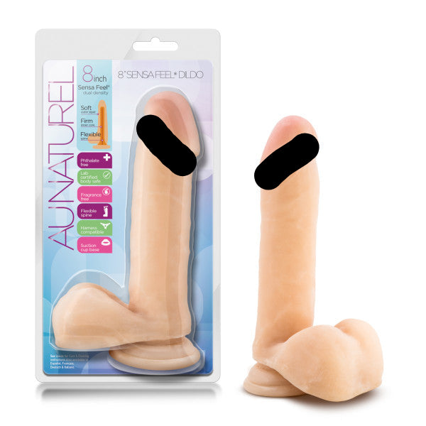 Au Naturel 8 Sensa Feel Dildo "
