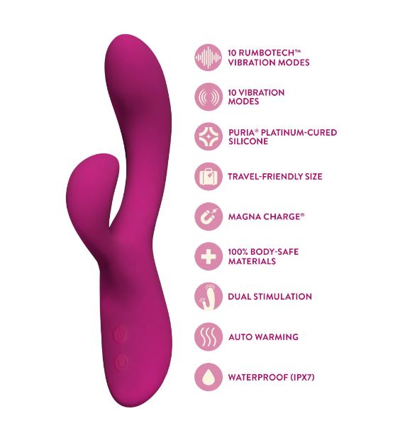 Quinn Rabbit Vibrator Burgundy
