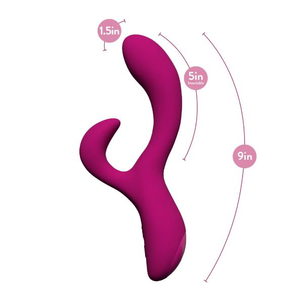 Quinn Rabbit Vibrator Burgundy