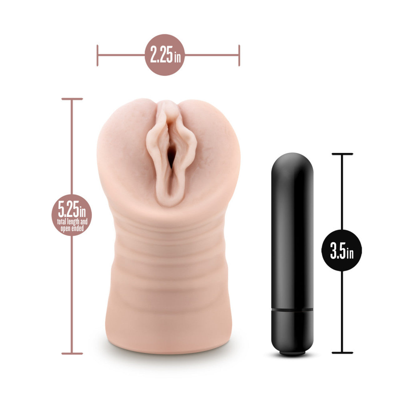 Enlust Destini Vibrating Stroker Beige
