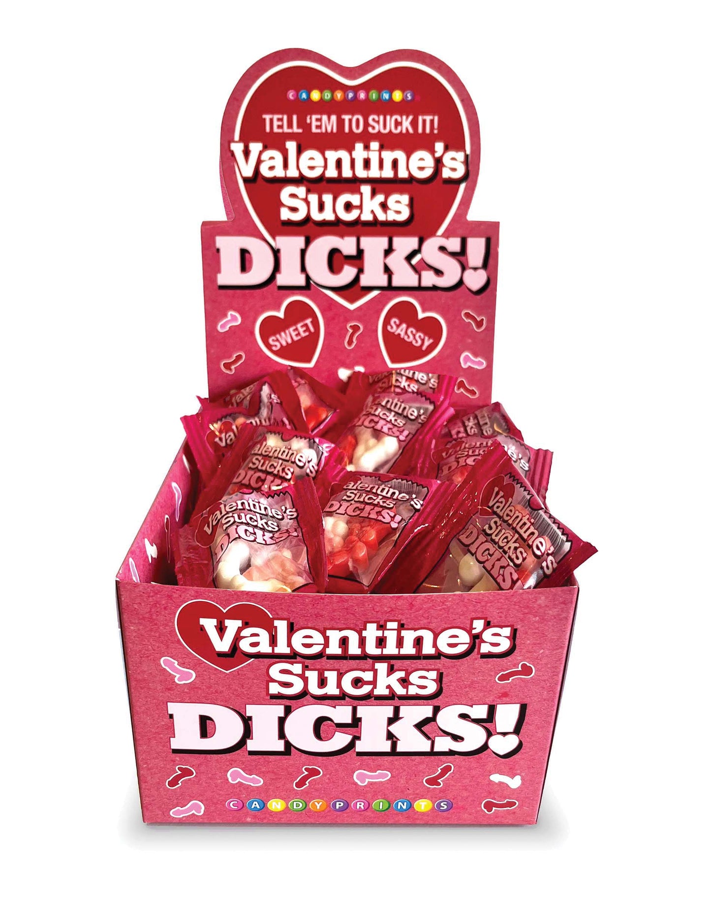 Valentine's Sucks Dicks Display Of 100