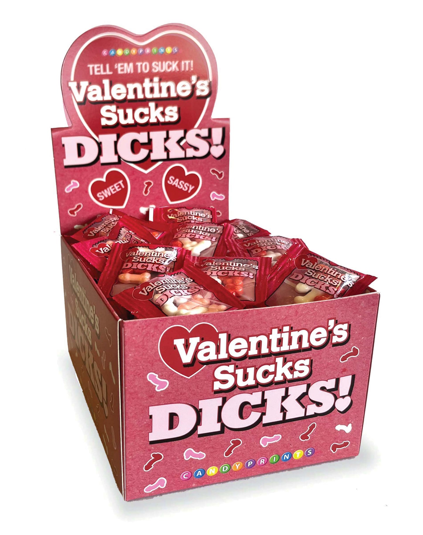 Valentine's Sucks Dicks Display Of 100