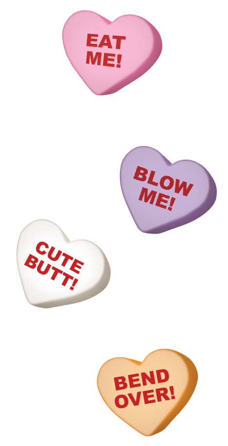 Risque Hearts 24pc Display