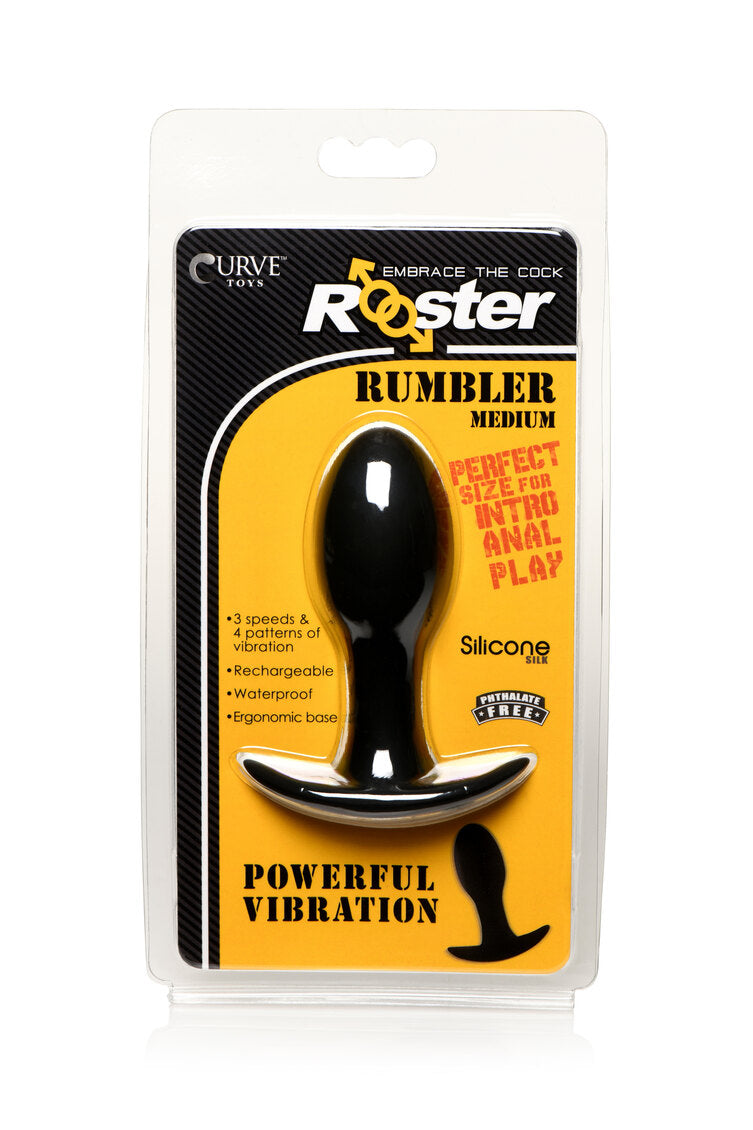 Rooster Rumbler Vibrating Silicone Butt Plug