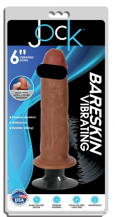 Jock Bareskin Vibrating Latte Dildo