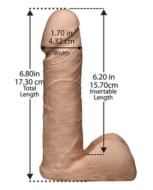 Ultra-realistic-7in Cock W/harness Bx