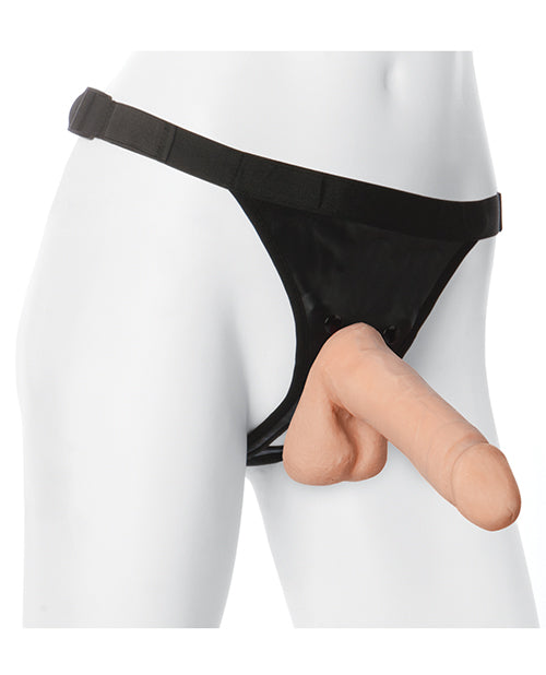 Ultra-realistic-7in Cock W/harness Bx