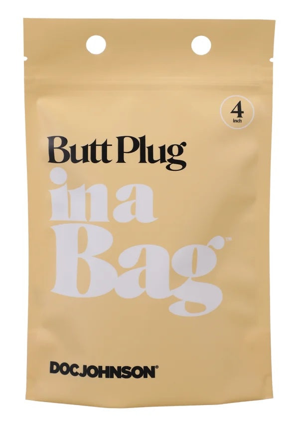 In A Bag Butt Plug 4 Black "