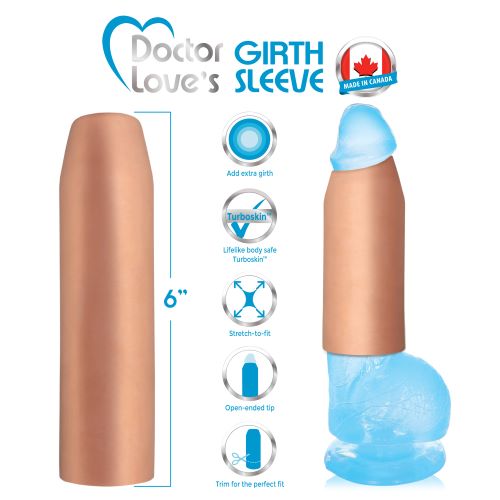 Girth Sleeve Extra Girth Flesh 7in Trim-to-fit