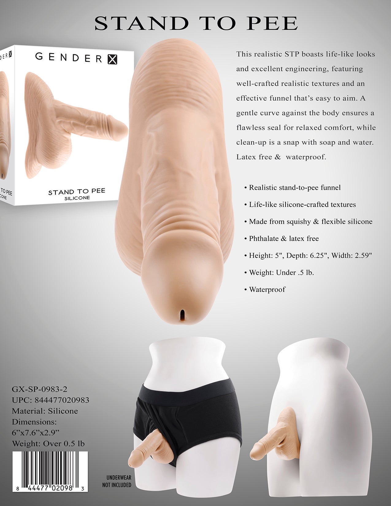 Gender X Stand To Pee Silicone
