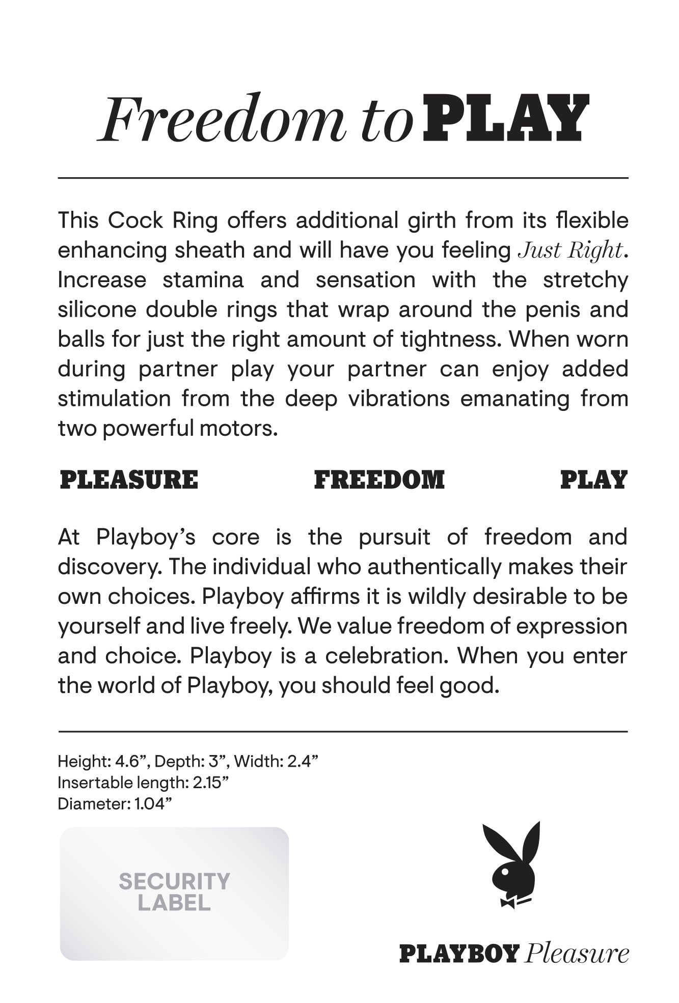 Playboy Just Right