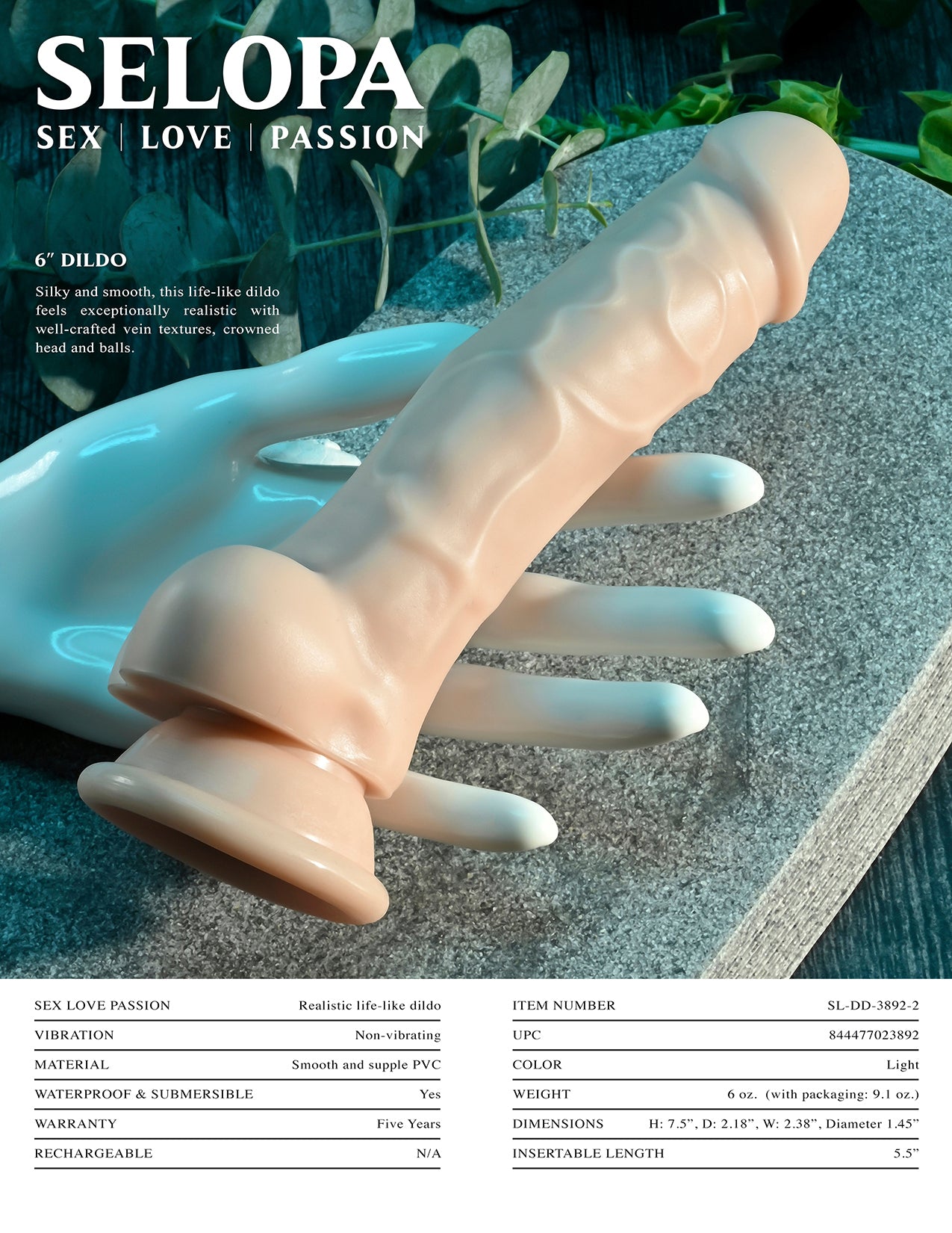 Selopa 6 In Dildo