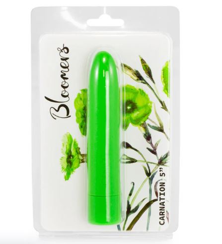 Bloomers Carnation Vibrator 5in Green