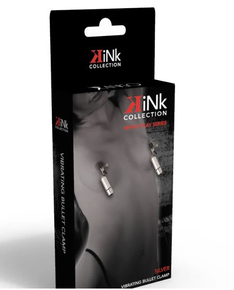 Kink Collection Vibrating Nipple Clamps Silver