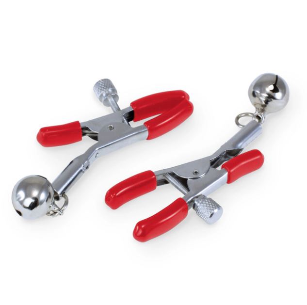 Kink Curious Ball Gag & Nipple Clamps Set Red