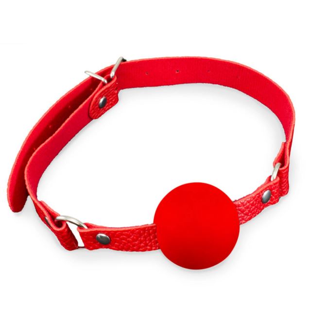 Kink Curious Ball Gag & Nipple Clamps Set Red