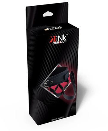 Kink Curious Collar & Leash Set Black