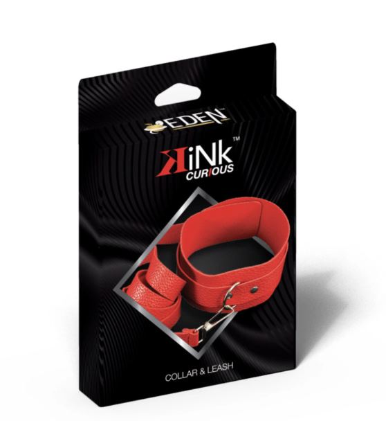 Kink Curious Collar & Leash Set Red