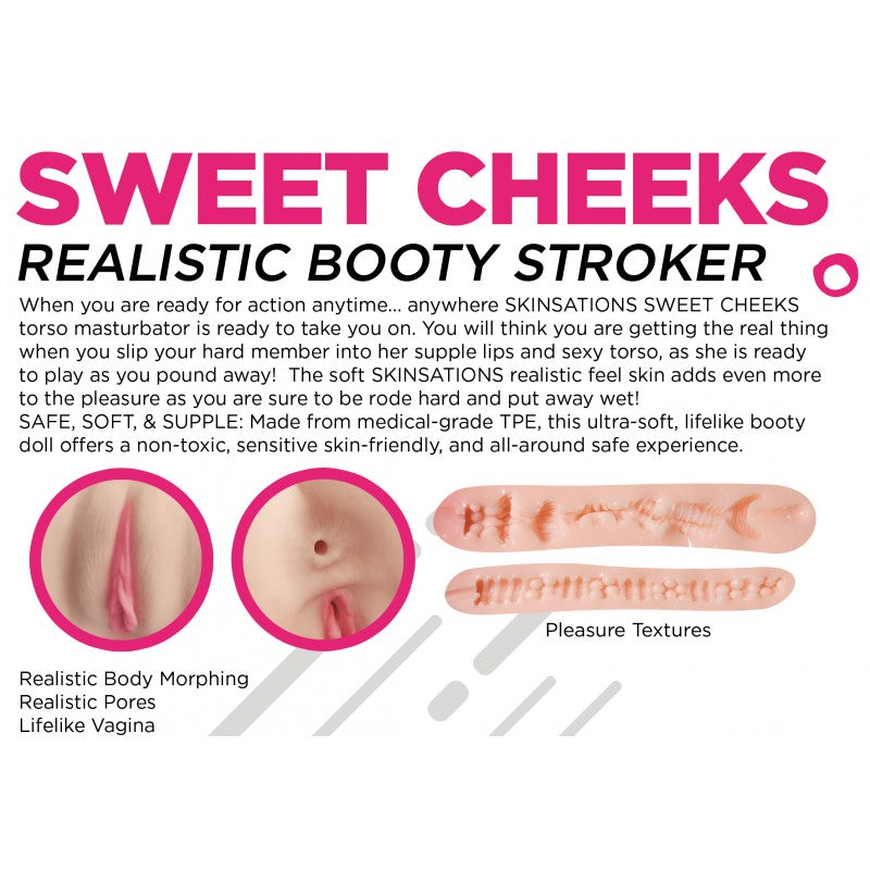 Skinsations Sweet Cheeks Ass & Pussy Stroker