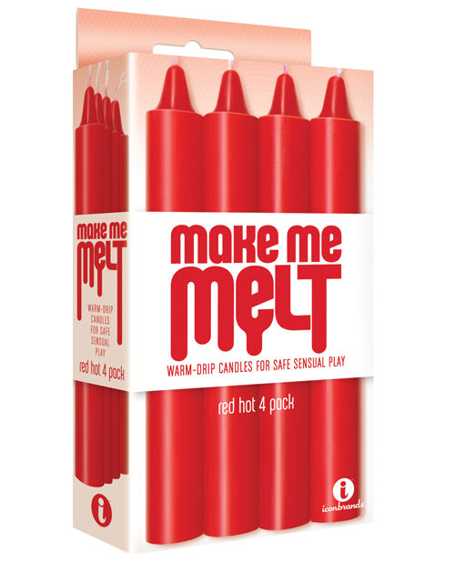 The 9's Make Me Melt Sensual Warm-drip Candles 4pk