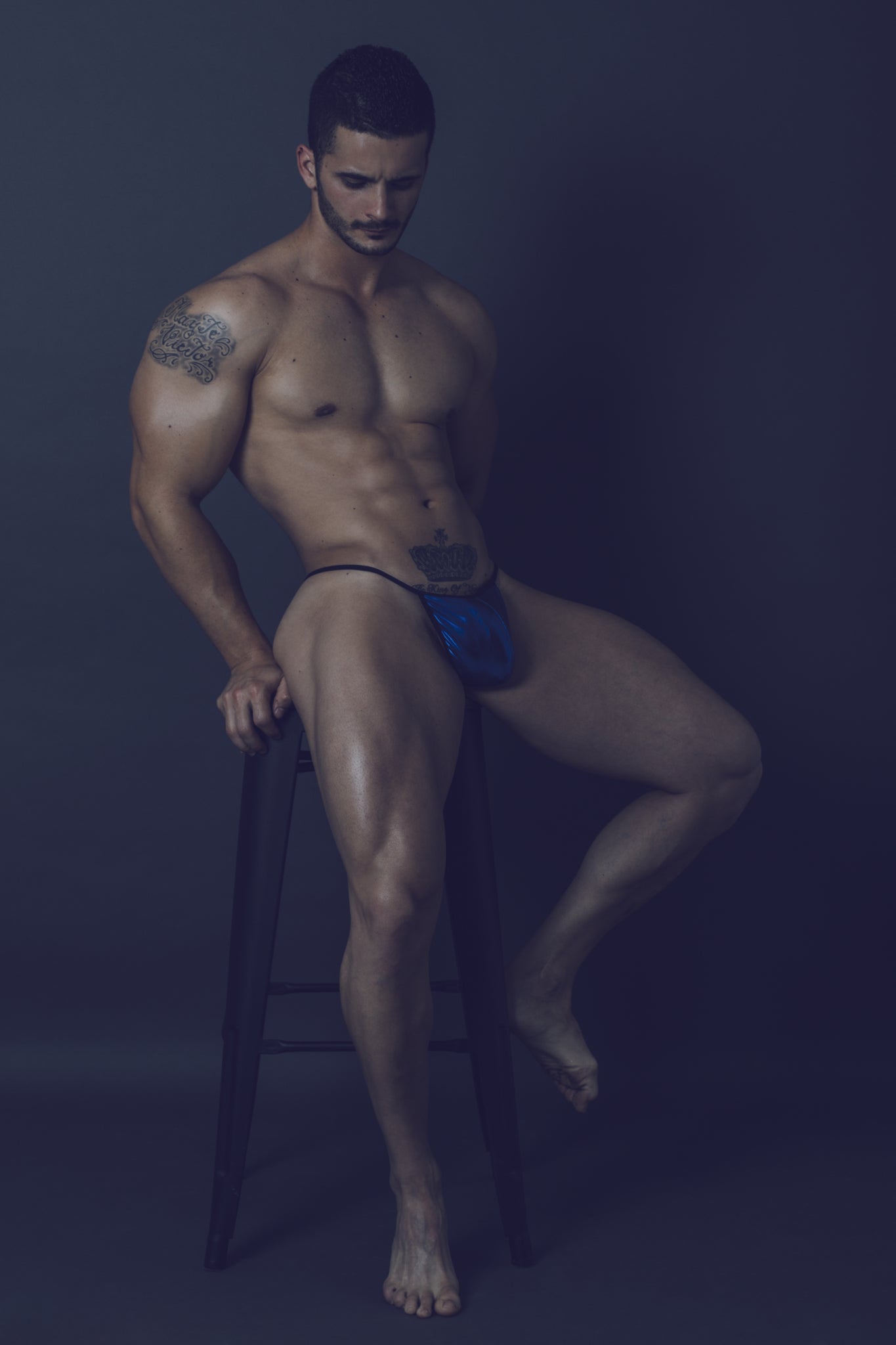 Mob Mirror G String Blue