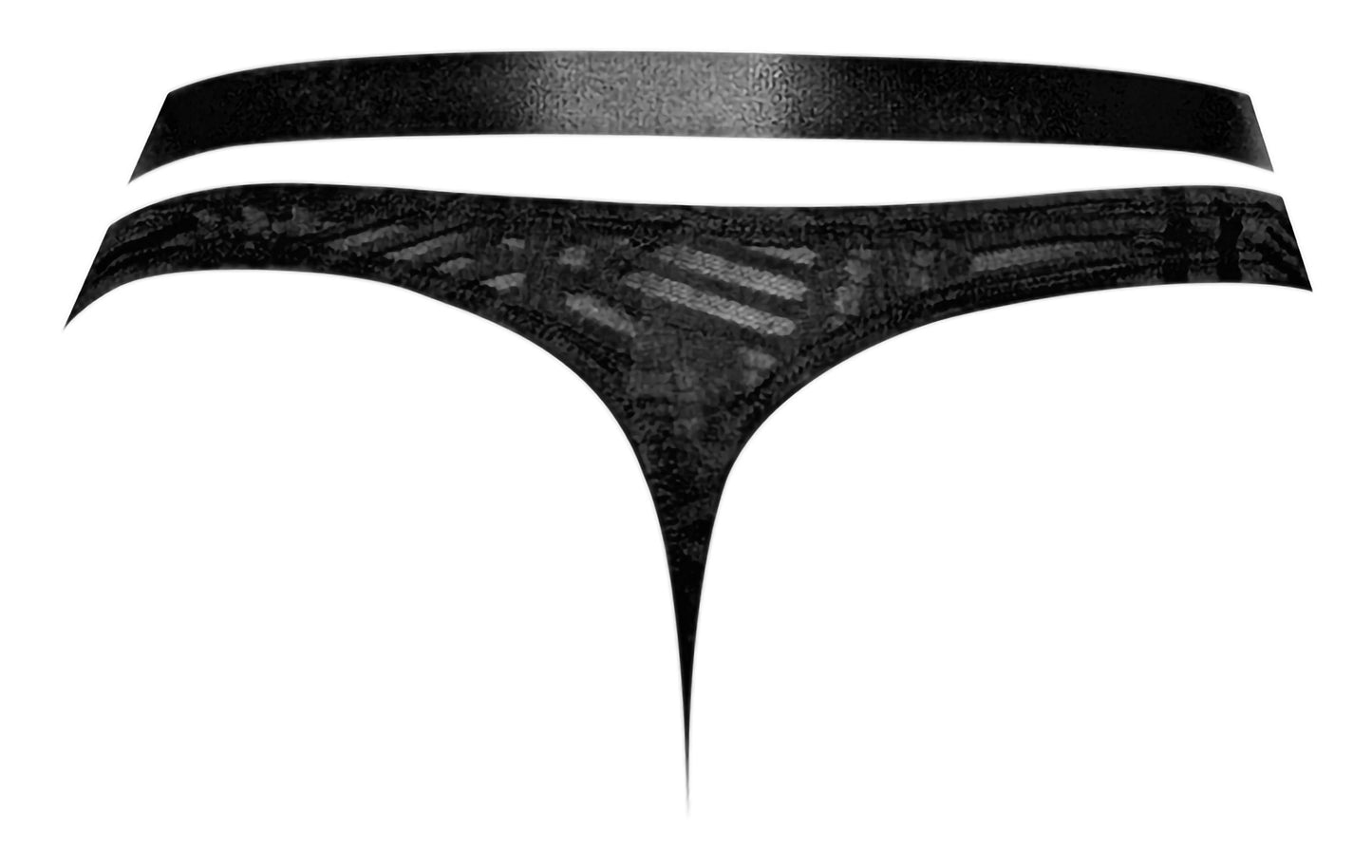 Rude Awakening Strap Thong Black