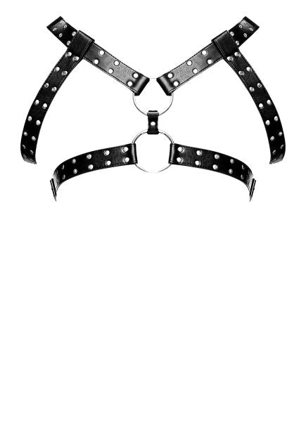 Gemini Leather Harness Black O/s