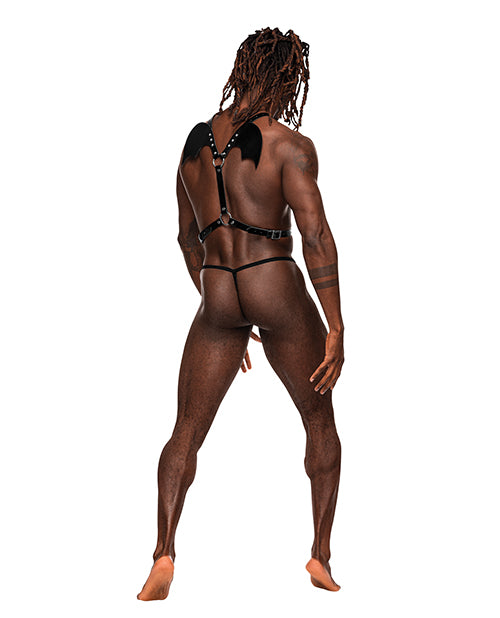 Sagittarius Leather Harness Black O/s