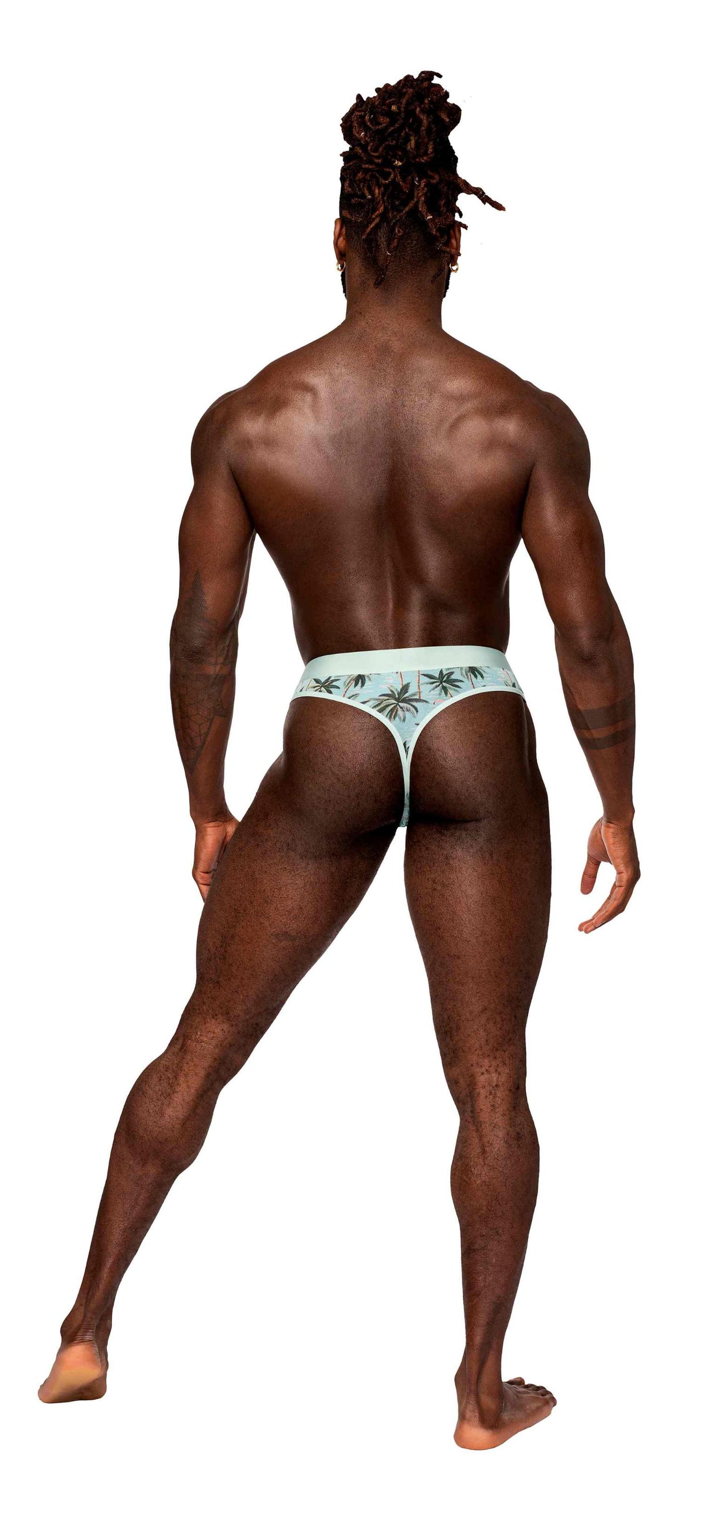 Sheer Prints Thong Flamingo