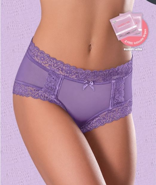 Sweetums Boy Short W/ Wipes Grape L/xl