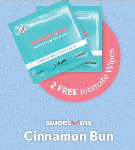 Sweetums Open Back Panty W/ Wipes Blue Sugar L/xl