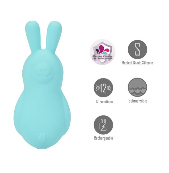 Bri Vibrating Bunny Teal