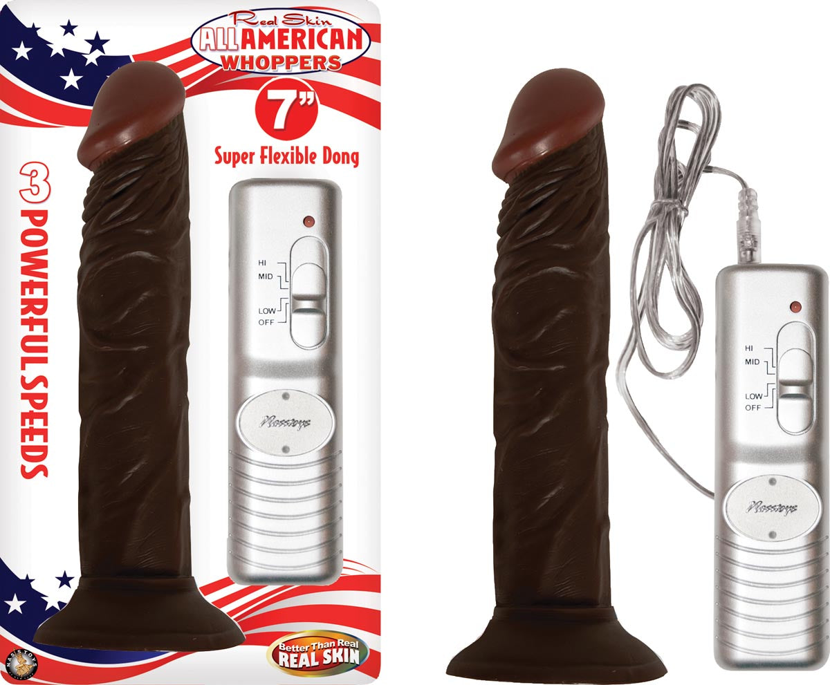 Afro American Whopper Vibrating Brown