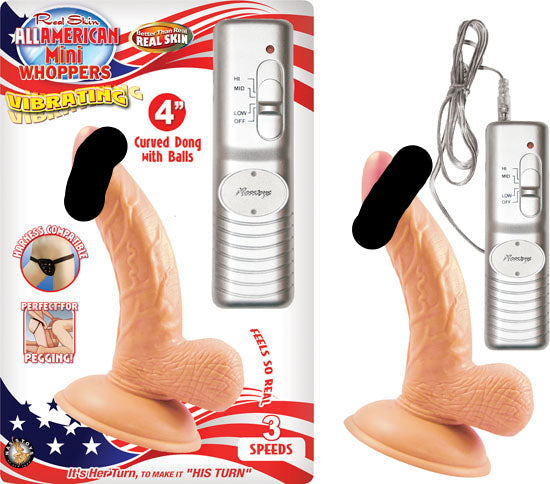 All American Mini Whoppers Curved Dong W/balls