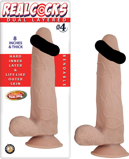 Real Cocks Dual Layered #4 8 "
