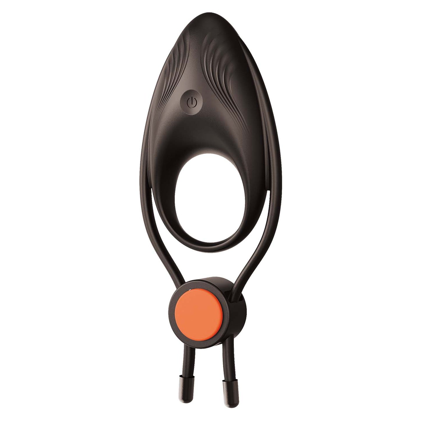 Cockpower Vibrating Ring W/ Adjustable Cock Tie Black