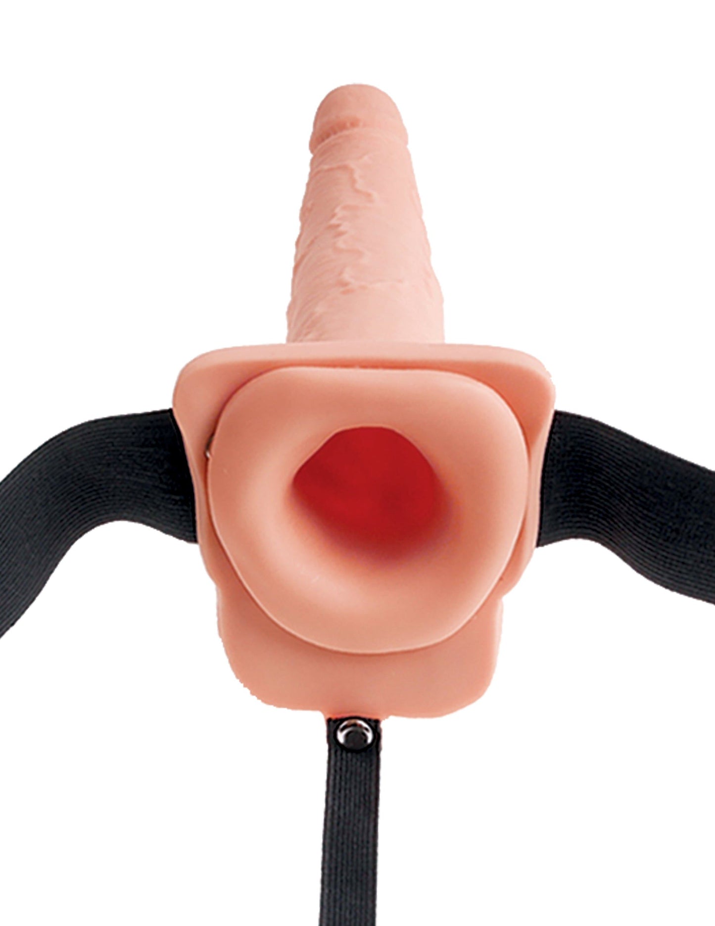 Fetish Fantasy 9 In Hollow Squirting Strap-on W/ Balls