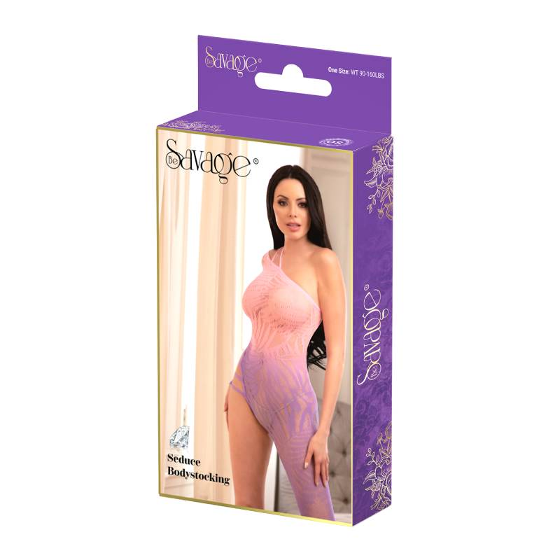 Seduce Bodystocking Pink Purple