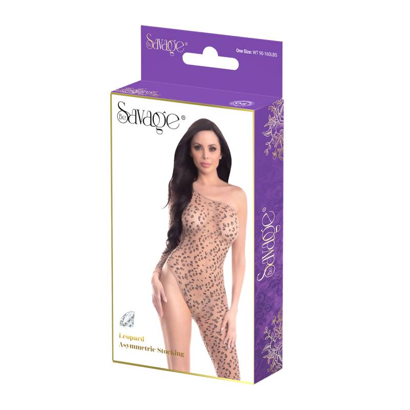 Leopard Asymmetric Stocking Leopard