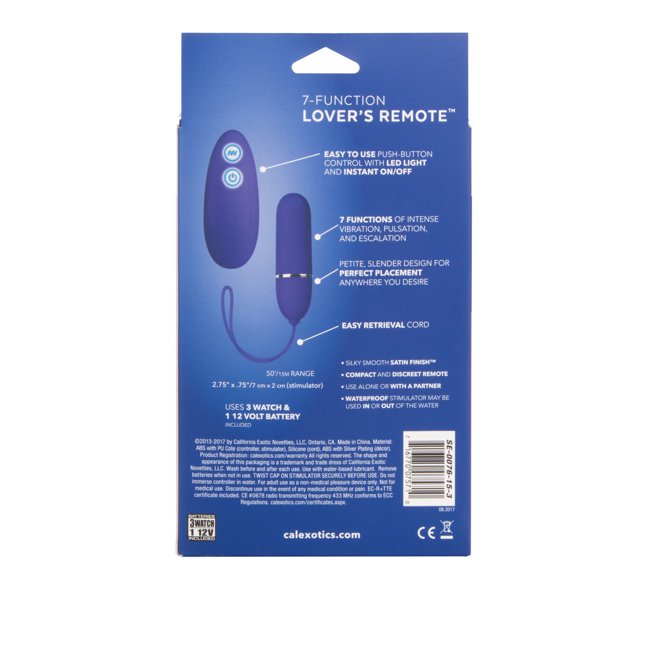 Posh 7 Function Lovers Remote