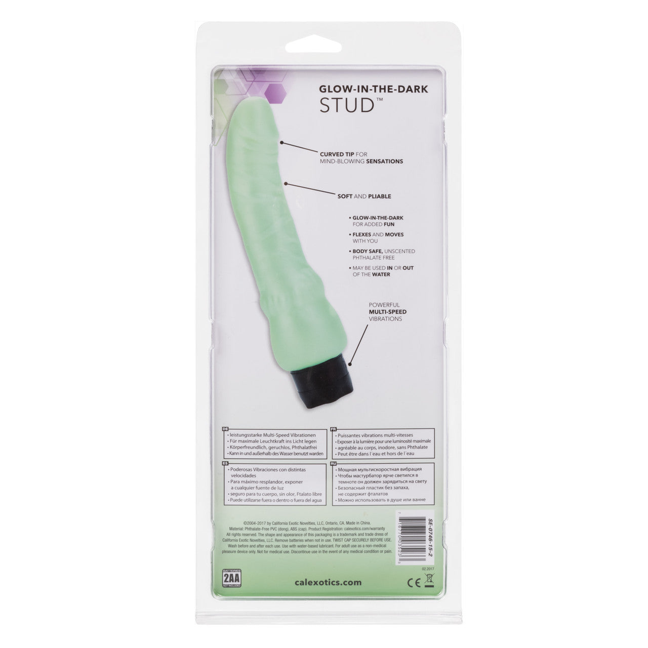 Stud Mint Glow In The Dark W/p
