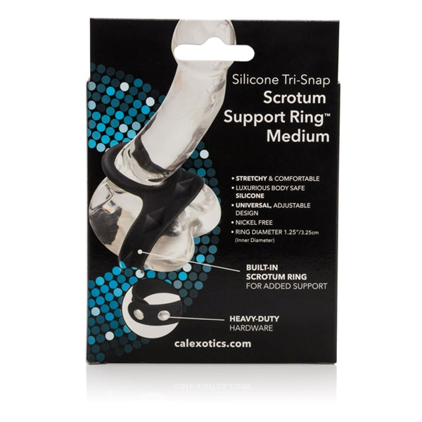 Tri Snap Scrotum Support Ring Silicone