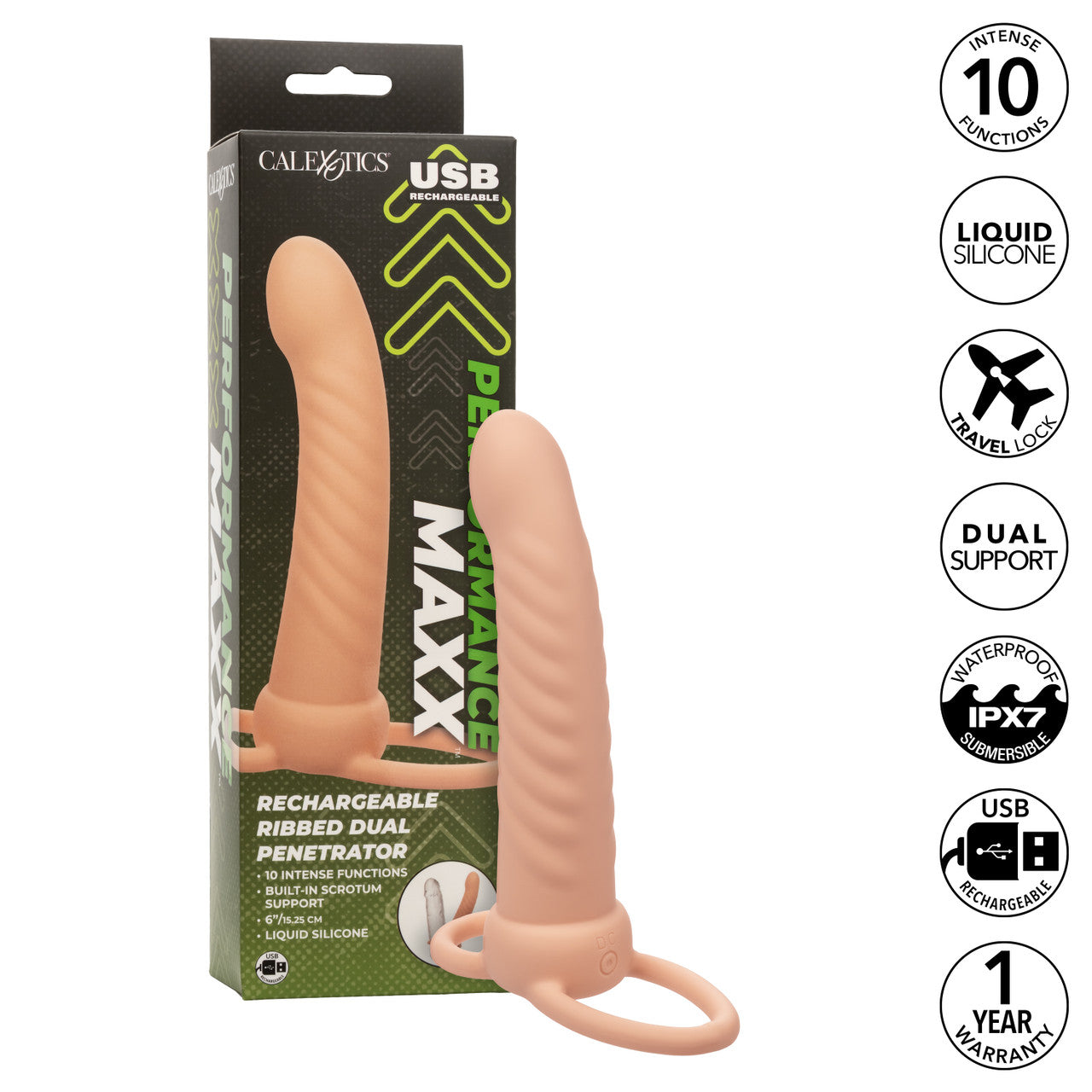 Performance Maxx Ribbed Dual Penetrator