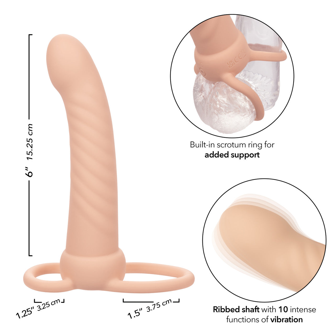 Performance Maxx Ribbed Dual Penetrator